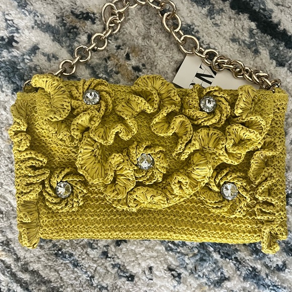 Zara ruffle shoulder chain bag - Picture 6 of 6
